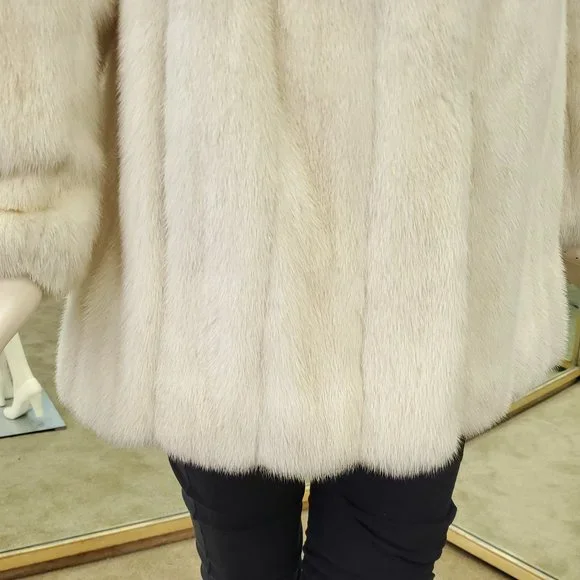 Natural Tourmaline Mink Fur Jacket